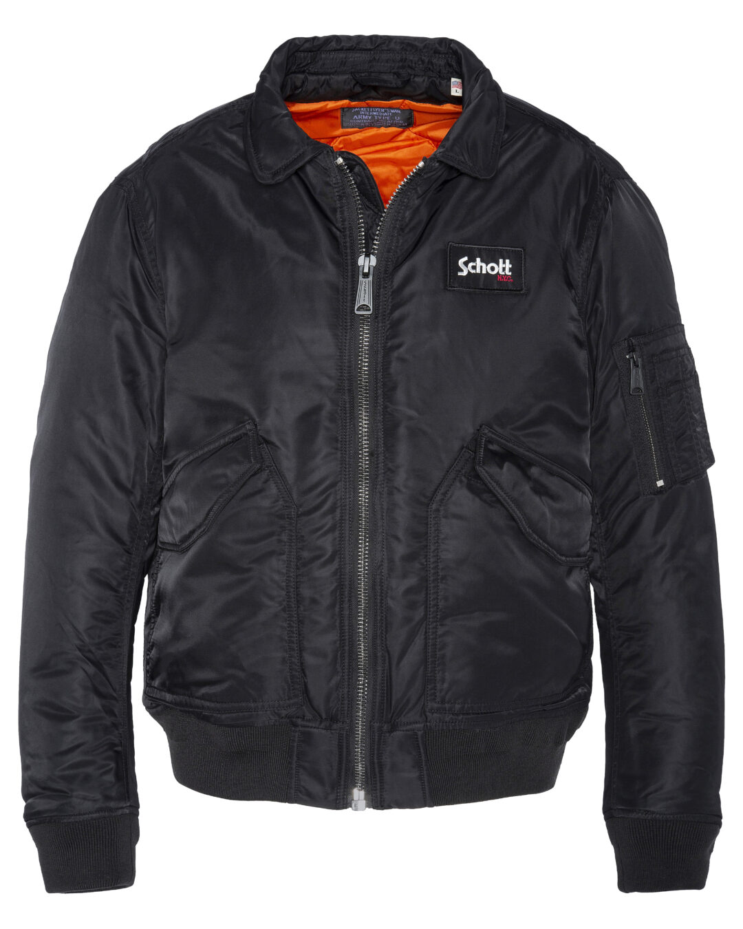 Schott NYC Eco-friendly CWU bomber jacket 210100RS Black