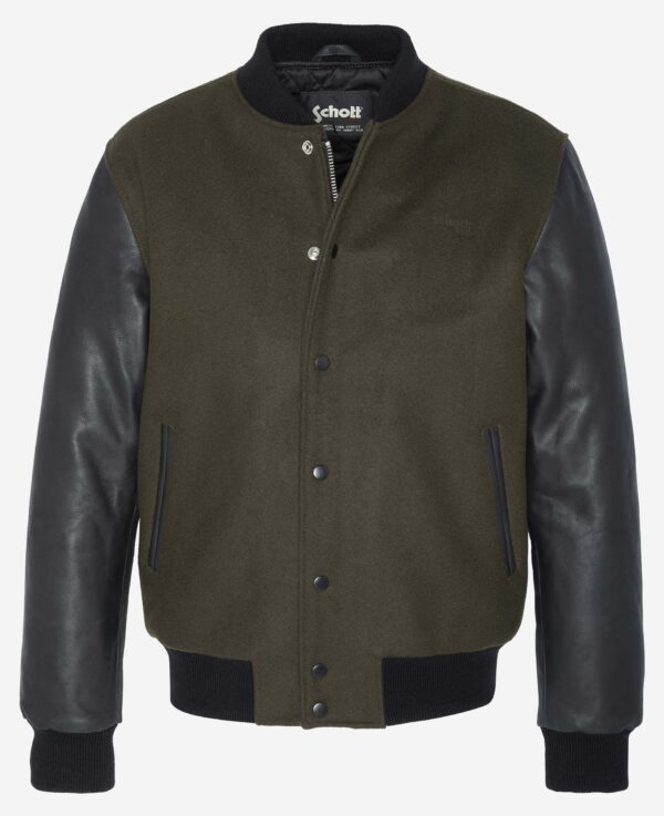 Schott NYC Varsity jacket LCUSA Khaki