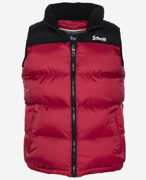 Schott NYC Sleeveless puffer jacket UTAHVB RED