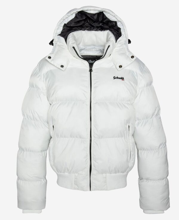 Schott NYC Puffer jacket CHICAGO WHITE